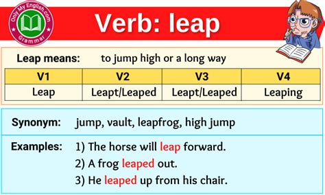 leap verb .